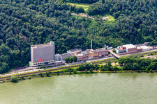 Vue aérienne de Atelier de connaissances Koblenz le d. Königsbach sur la rive gauche du Rhin à le quartier Stolzenfels in Koblenz dans le département Rhénanie-Palatinat, Allemagne
