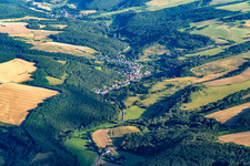 Vue aérienne de Glantal à Odenbach dans le département Rhénanie-Palatinat, Allemagne