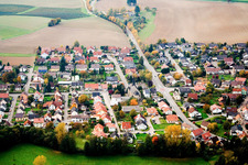 Vue aérienne de Quartier Lobenfeld in Lobbach dans le département Bade-Wurtemberg, Allemagne