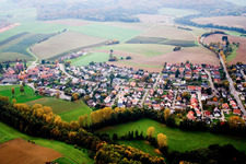 Vue aérienne de Quartier Lobenfeld in Lobbach dans le département Bade-Wurtemberg, Allemagne