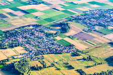 Knittelsheim dans le département Rhénanie-Palatinat, Allemagne vue du ciel