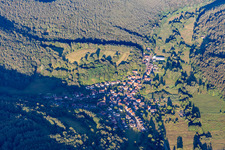 Vue aérienne de De l'ouest à Niederschlettenbach dans le département Rhénanie-Palatinat, Allemagne