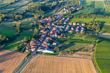 Vue aérienne de De l'ouest à Hergersweiler dans le département Rhénanie-Palatinat, Allemagne