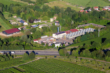 Vue aérienne de Centrale géothermique Insheim à Insheim dans le département Rhénanie-Palatinat, Allemagne