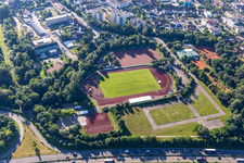 Vue aérienne de Centre sportif de Wrede et TS 1863 Germersheim eV à Germersheim dans le département Rhénanie-Palatinat, Allemagne