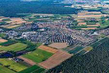 Photographie aérienne de Reilingen dans le département Bade-Wurtemberg, Allemagne