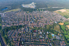 Hockenheim dans le département Bade-Wurtemberg, Allemagne d'en haut