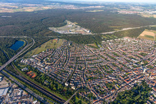 Hockenheim dans le département Bade-Wurtemberg, Allemagne vue d'en haut