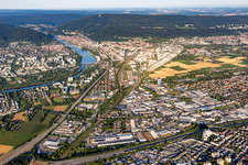 Vue aérienne de De l'ouest à le quartier Ochsenkopf in Heidelberg dans le département Bade-Wurtemberg, Allemagne