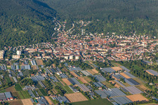 Vue aérienne de De l'ouest à le quartier Handschuhsheim in Heidelberg dans le département Bade-Wurtemberg, Allemagne