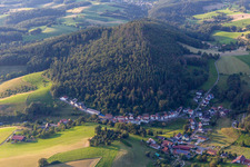 Vue aérienne de Quartier Löhrbach in Birkenau dans le département Hesse, Allemagne