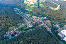 Vue aérienne de Quartier Zell in Bad König dans le département Hesse, Allemagne