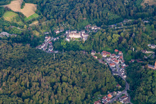 Vue aérienne de ConO à le quartier Schönberg in Bensheim dans le département Hesse, Allemagne