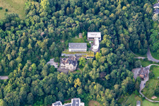 Vue aérienne de Villas sur la Nibelungenstr à Bensheim dans le département Hesse, Allemagne