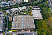 Photographie aérienne de Centre de distribution Alnatura à Lorsch dans le département Hesse, Allemagne