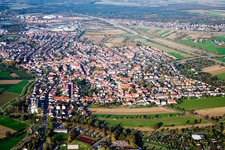 Photographie aérienne de Ketsch dans le département Bade-Wurtemberg, Allemagne