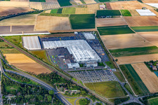 Vue aérienne de Joseph Vögele AG à le quartier Rheingönheim in Ludwigshafen am Rhein dans le département Rhénanie-Palatinat, Allemagne
