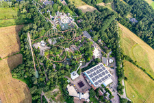 Vue aérienne de BigFM Expedition GeForce dans un parc de vacances en Allemagne à Haßloch dans le département Rhénanie-Palatinat, Allemagne