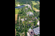 Photographie aérienne de BigFM Expedition GeForce dans un parc de vacances en Allemagne à Haßloch dans le département Rhénanie-Palatinat, Allemagne