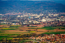 Vue aérienne de Leimen dans le département Bade-Wurtemberg, Allemagne