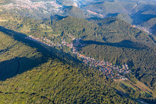 Vue aérienne de De l'est à Spirkelbach dans le département Rhénanie-Palatinat, Allemagne