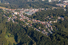 Vue aérienne de Rue Lemberger à le quartier Ruhbank in Pirmasens dans le département Rhénanie-Palatinat, Allemagne