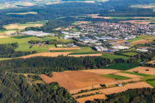 Vue aérienne de Zone industrielle Et d. Steinmauer à le quartier Winzeln in Pirmasens dans le département Rhénanie-Palatinat, Allemagne