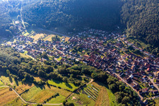 Du nord-ouest à Vorderweidenthal dans le département Rhénanie-Palatinat, Allemagne d'en haut