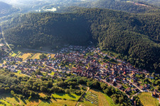 Du nord-ouest à Vorderweidenthal dans le département Rhénanie-Palatinat, Allemagne hors des airs