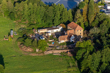 Photographie aérienne de Barthelsmühle à le quartier Minderslachen in Kandel dans le département Rhénanie-Palatinat, Allemagne