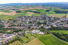 Vue aérienne de Ville du nord-ouest à le quartier Baal in Hückelhoven dans le département Rhénanie du Nord-Westphalie, Allemagne