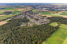 Vue aérienne de Ville du sud-ouest à le quartier Granterath in Erkelenz dans le département Rhénanie du Nord-Westphalie, Allemagne