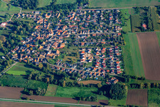Barbelroth dans le département Rhénanie-Palatinat, Allemagne vue du ciel
