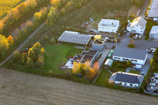 Vue aérienne de AGILEXS Agil Express Service GmbH et AgilBox Selfstorage à Bad Bergzabern dans le département Rhénanie-Palatinat, Allemagne