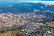 Vue aérienne de Districts du sud à Pirmasens dans le département Rhénanie-Palatinat, Allemagne