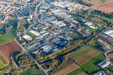 Vue aérienne de Zone industrielle de Rheinstr à Pirmasens dans le département Rhénanie-Palatinat, Allemagne