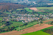 Vue aérienne de Hameau du sud à le quartier Schmittweiler in Schönenberg-Kübelberg dans le département Rhénanie-Palatinat, Allemagne