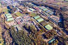 Vue aérienne de Dépôt militaire américain Miesau CDC et dépôt de munitions Europe - Miesau à le quartier Vogelbach in Bruchmühlbach-Miesau dans le département Rhénanie-Palatinat, Allemagne