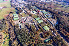 Vue aérienne de Dépôt militaire américain Miesau CDC et dépôt de munitions Europe - Miesau à le quartier Vogelbach in Bruchmühlbach-Miesau dans le département Rhénanie-Palatinat, Allemagne