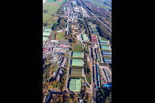 Dépôt militaire américain Miesau CDC et dépôt de munitions Europe - Miesau à le quartier Vogelbach in Bruchmühlbach-Miesau dans le département Rhénanie-Palatinat, Allemagne d'en haut