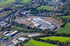 Vue aérienne de GLOBE Homburg-Einöd à le quartier Einöd in Homburg dans le département Sarre, Allemagne