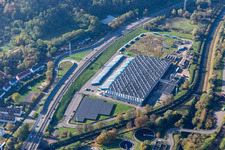Vue aérienne de Paletten Gölz GmbH à le quartier Ernstweiler in Zweibrücken dans le département Rhénanie-Palatinat, Allemagne