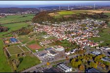Vue aérienne de Du sud-ouest à le quartier Webenheim in Blieskastel dans le département Sarre, Allemagne