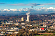 Vue aérienne de Centrale électrique Bexbach à Bexbach dans le département Sarre, Allemagne