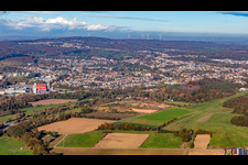 Vue aérienne de Aéro-Club Bexbach eV à le quartier Niederbexbach in Bexbach dans le département Sarre, Allemagne