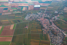 Vue aérienne de De l'ouest à Insheim dans le département Rhénanie-Palatinat, Allemagne