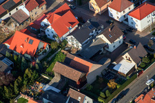 Vue aérienne de Speiertsgasse à Herxheim bei Landau dans le département Rhénanie-Palatinat, Allemagne