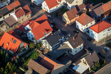 Vue aérienne de Speiertsgasse à Herxheim bei Landau dans le département Rhénanie-Palatinat, Allemagne