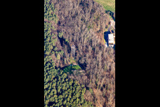 Tour Bismarck à Bad Bergzabern dans le département Rhénanie-Palatinat, Allemagne depuis l'avion