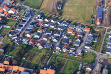 Vue aérienne de Nouveau développement à Tabakblatt à Hatzenbühl dans le département Rhénanie-Palatinat, Allemagne